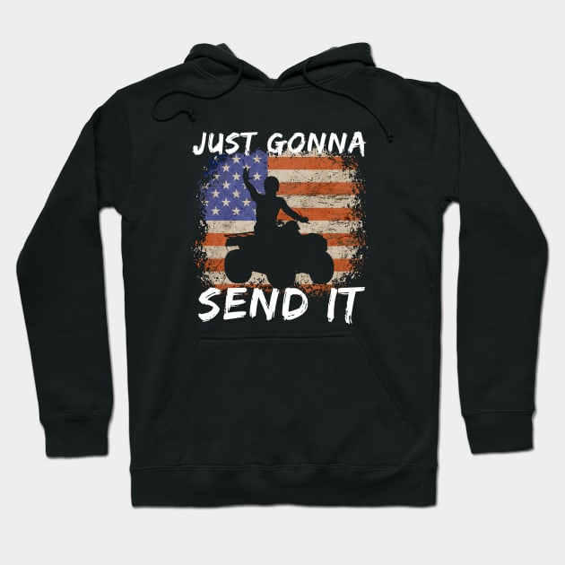 Just Gonna Send It Off Road ATV Hoodie by Funky Prints Merch